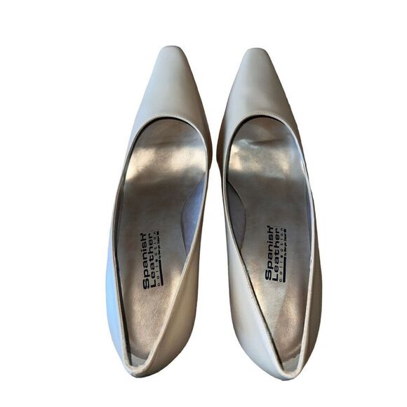 Spanish Leather Collection Chralize Camel/Tan Square/Pointed Toe Womens Size 10 - Picture 5 of 12